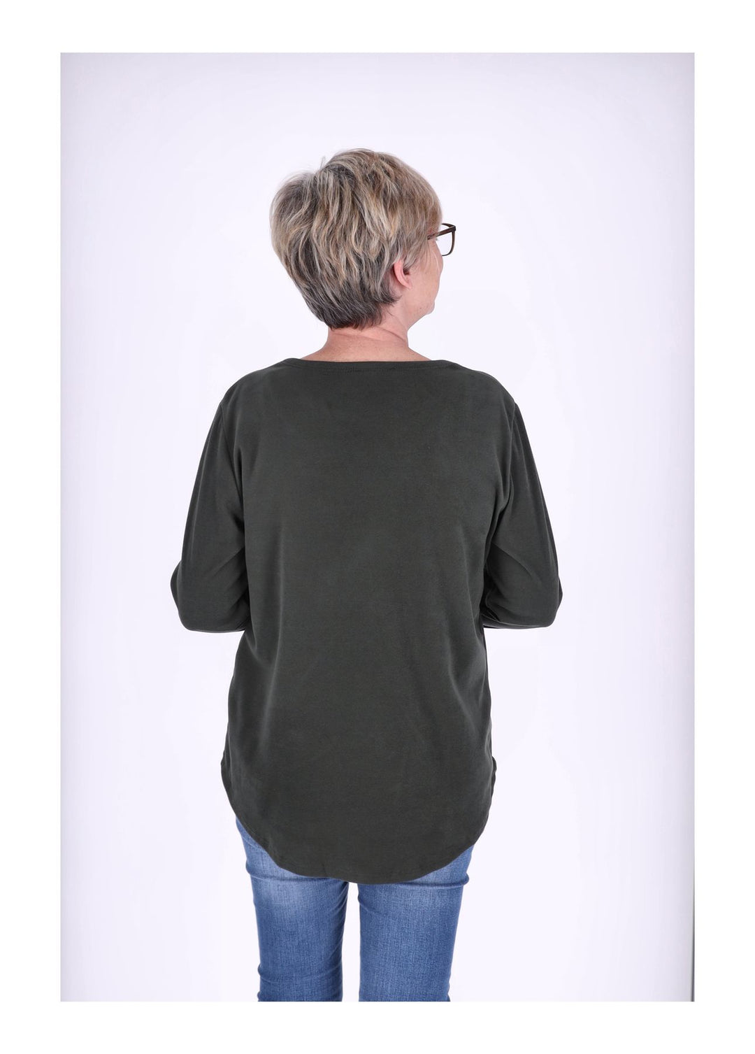 Shirt Damen Veloureoptik