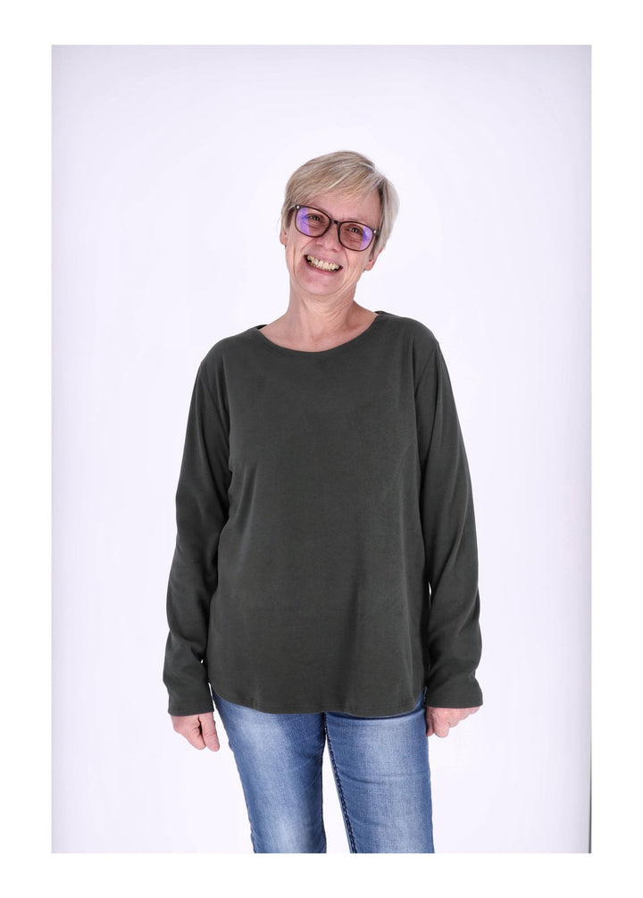 Shirt Damen Veloureoptik