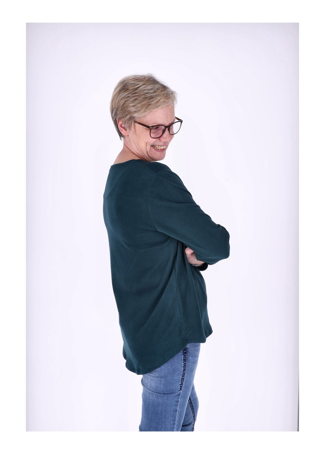 Shirt Damen Veloureoptik