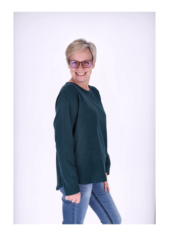 Shirt Damen Veloureoptik