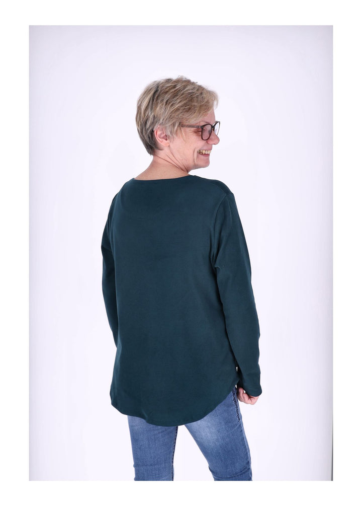 Shirt Damen Veloureoptik