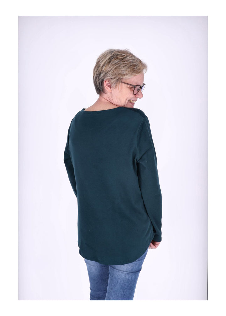 Shirt Damen Veloureoptik