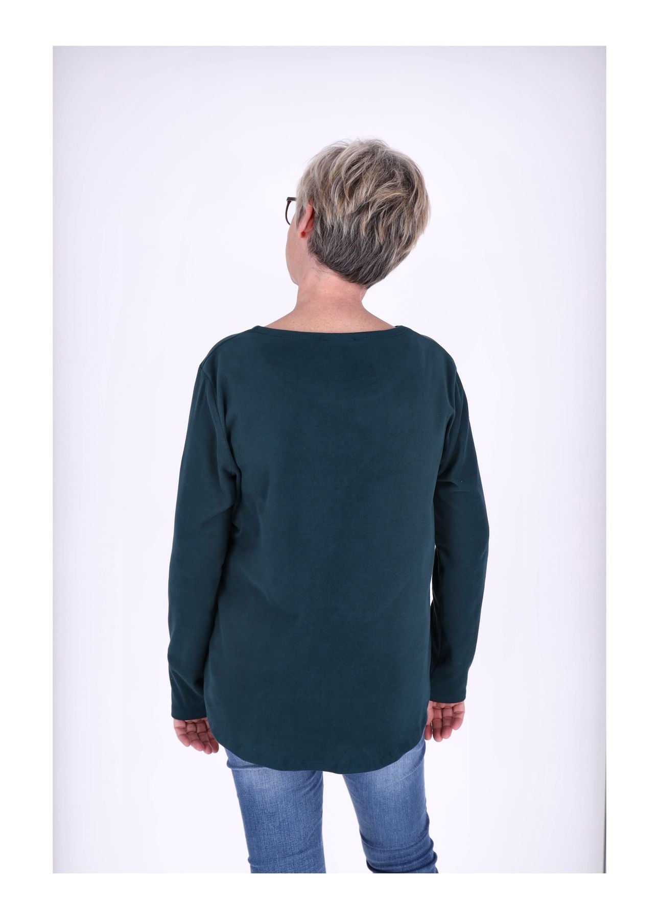 Shirt Damen Veloureoptik