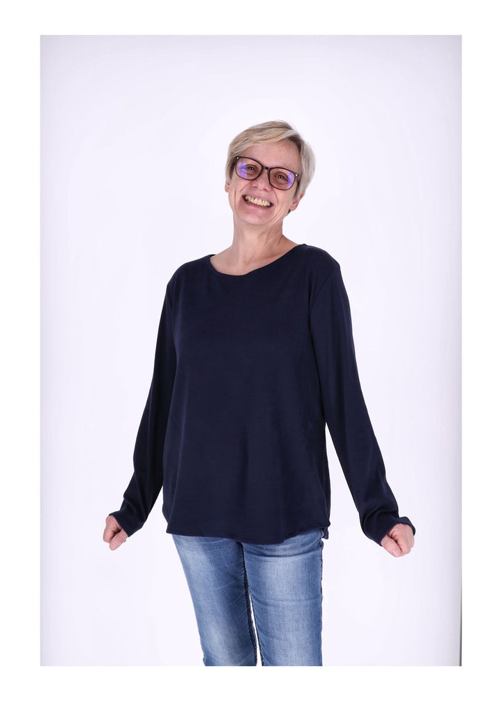Shirt Damen Veloureoptik