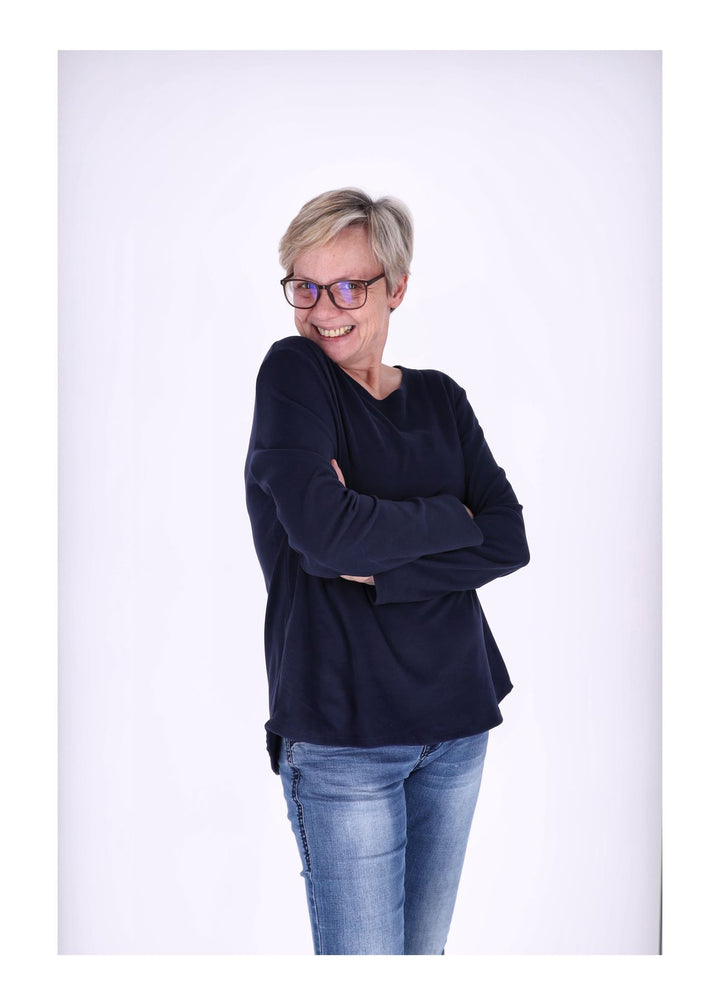 Shirt Damen Veloureoptik