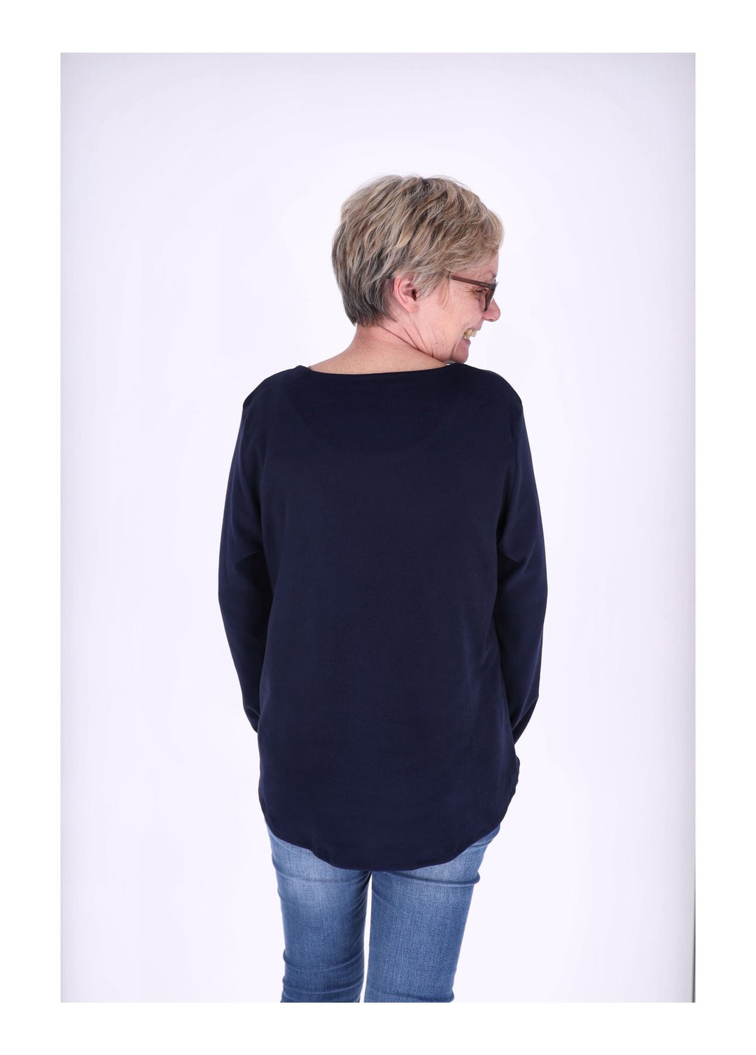 Shirt Damen Veloureoptik