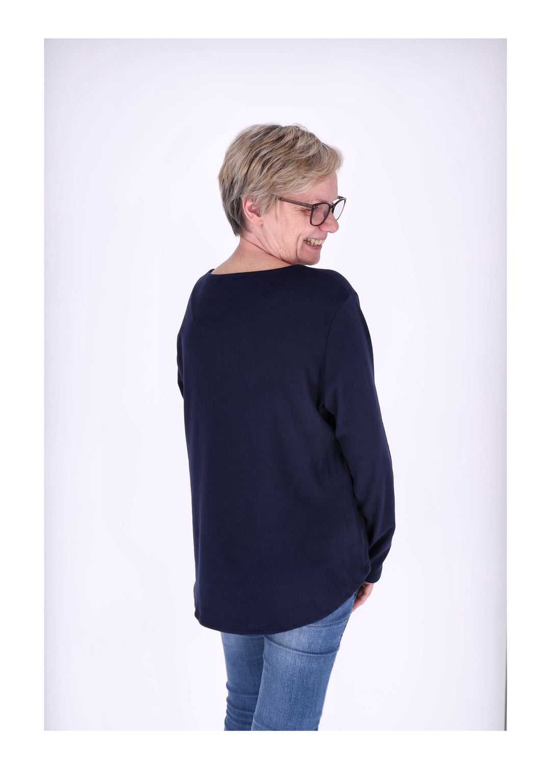 Shirt Damen Veloureoptik
