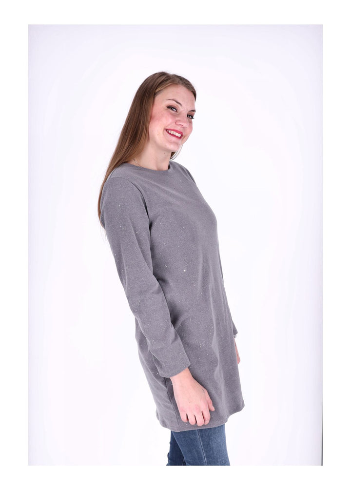 Kleid Veloureoptik Strasssteine