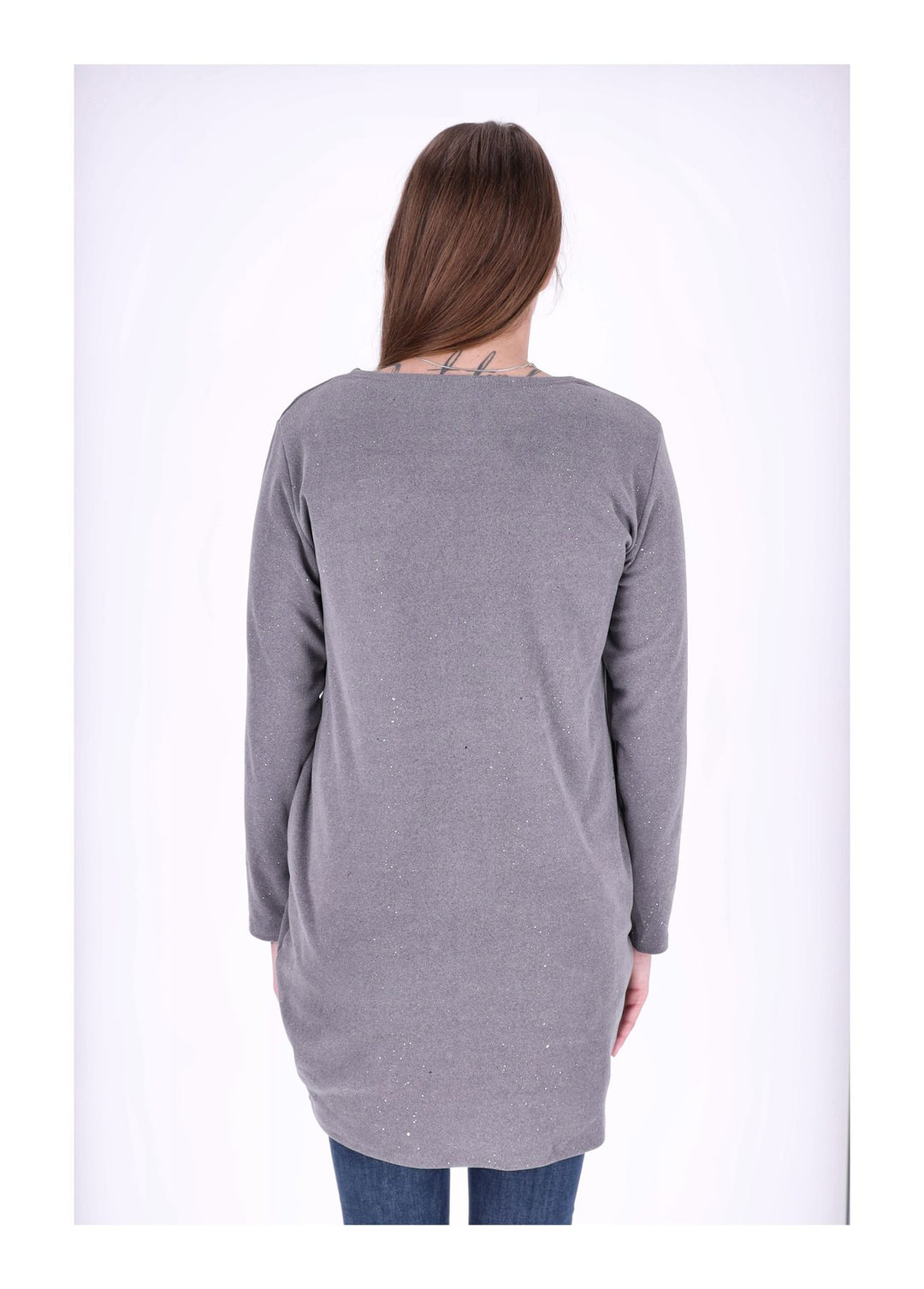 Kleid Veloureoptik Strasssteine