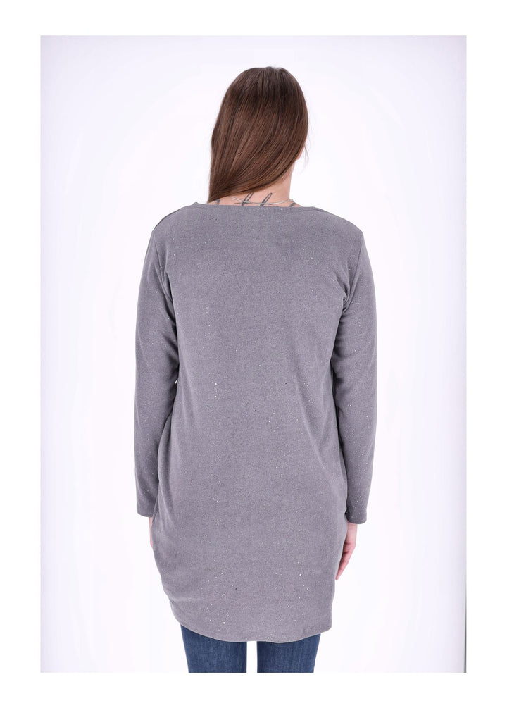 Kleid Veloureoptik Strasssteine