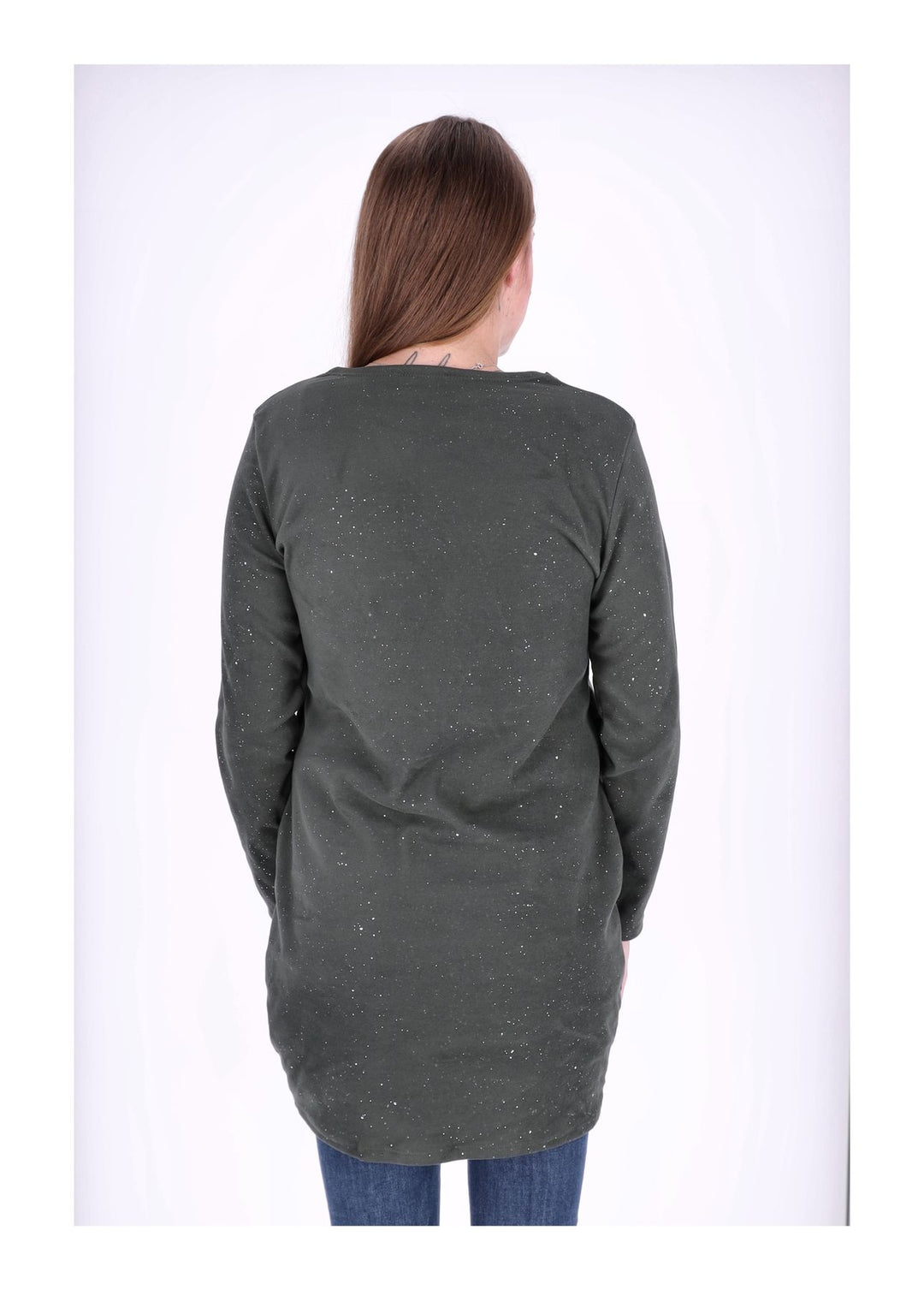 Kleid Veloureoptik Strasssteine