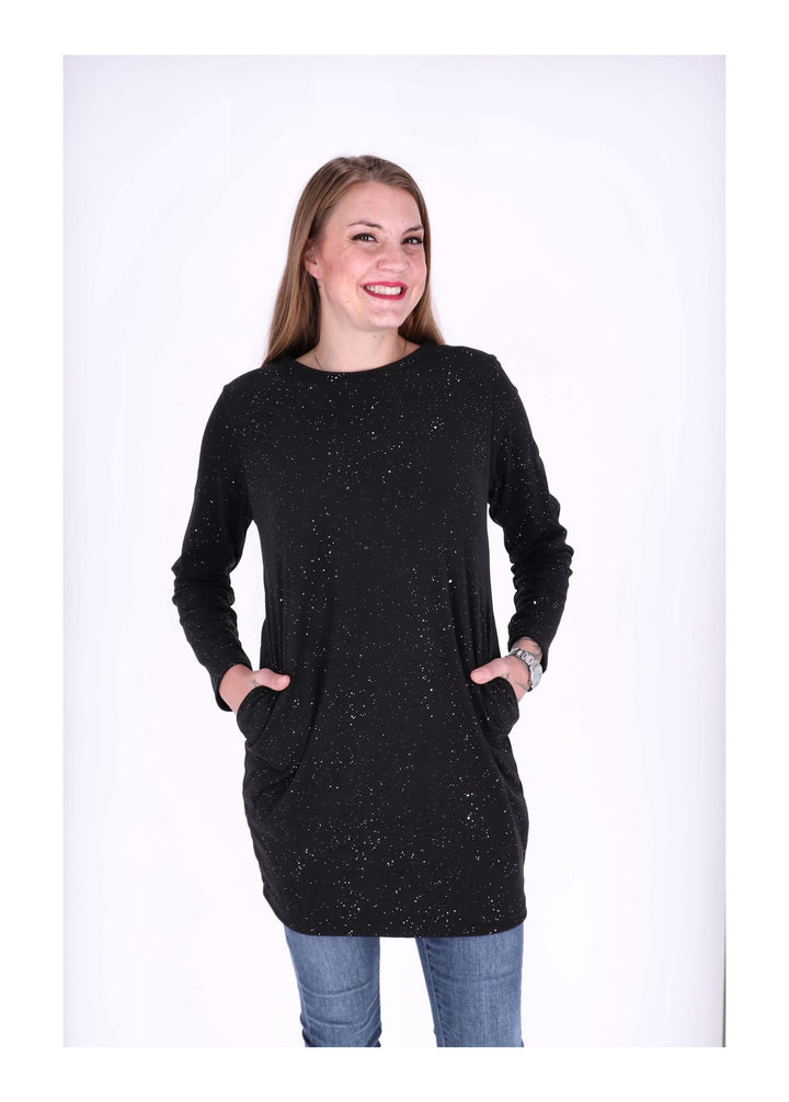 Kleid Veloureoptik Strasssteine