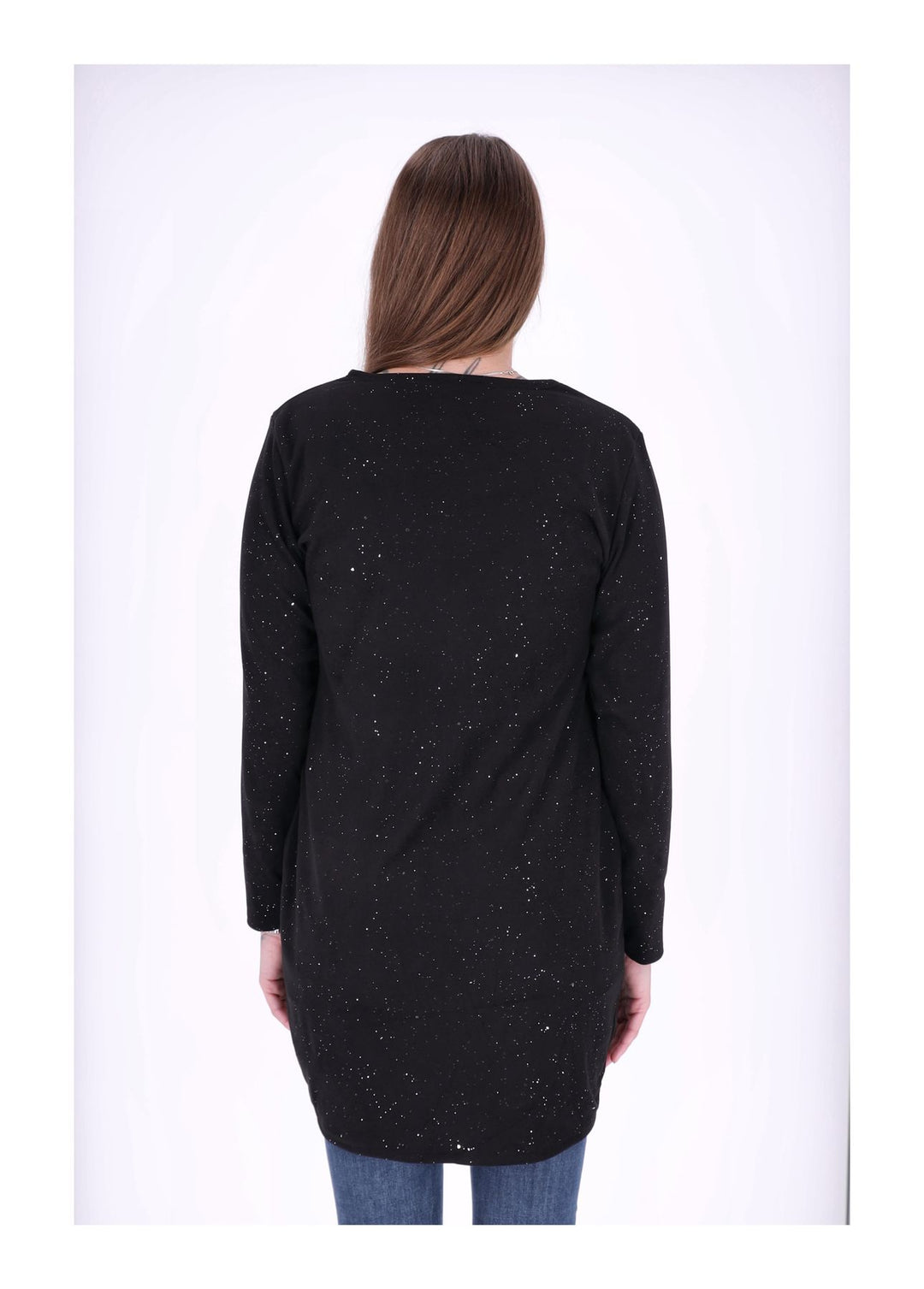 Kleid Veloureoptik Strasssteine