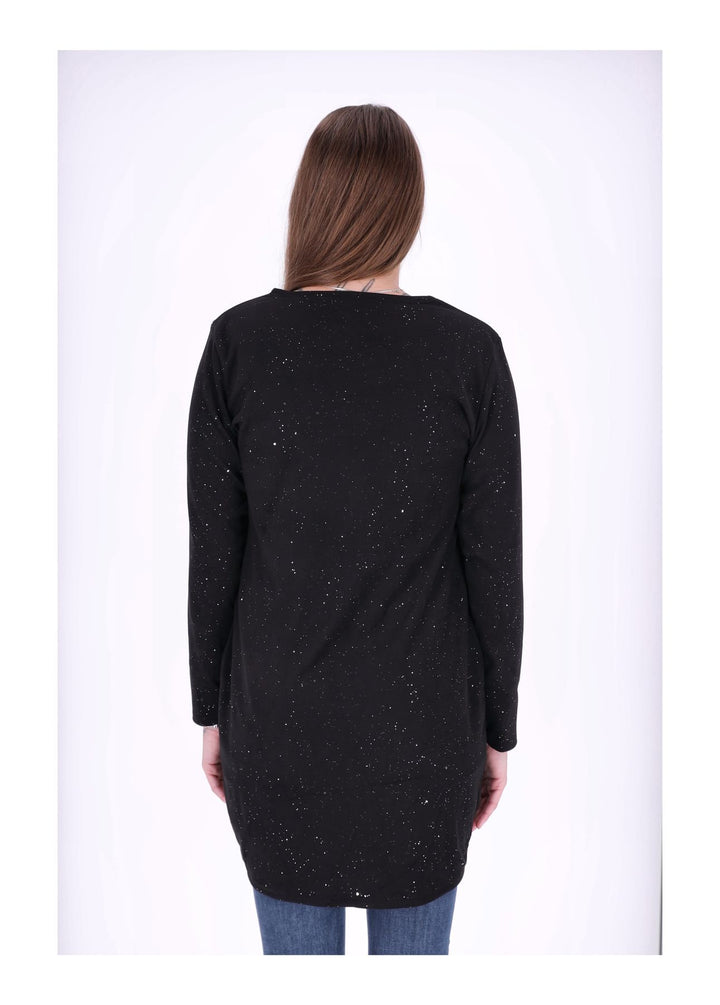 Kleid Veloureoptik Strasssteine