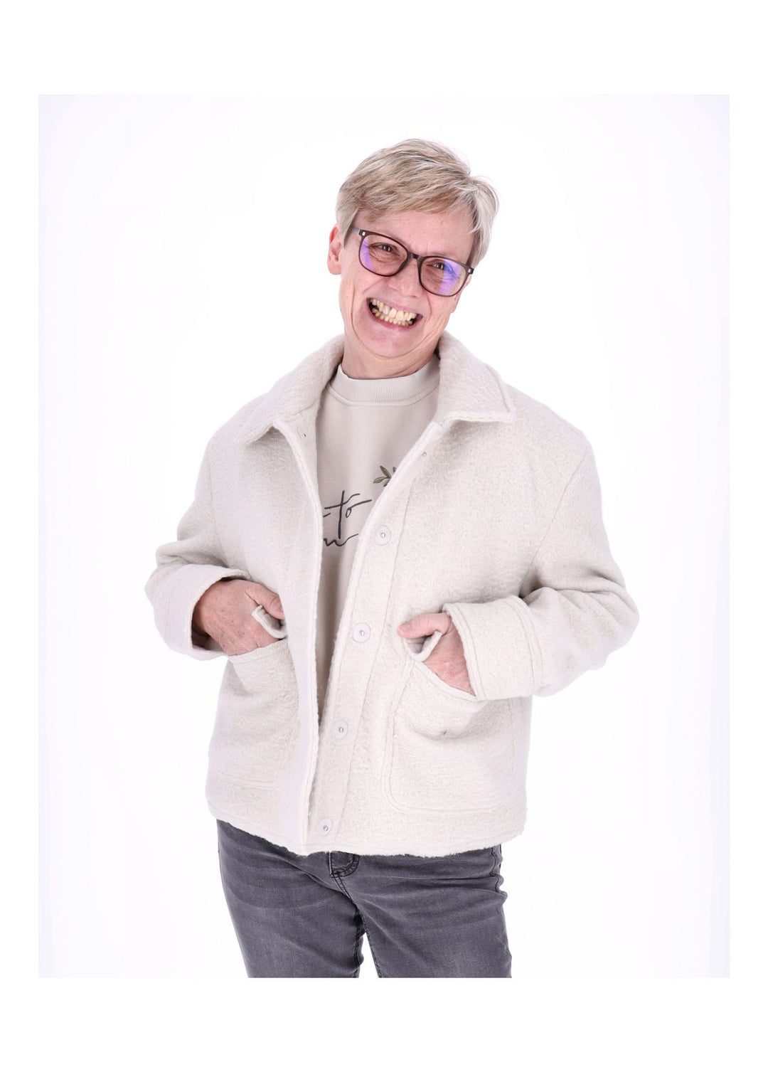 Damen ONLSANNE BOUCLE SHORT JACKET BF OTW