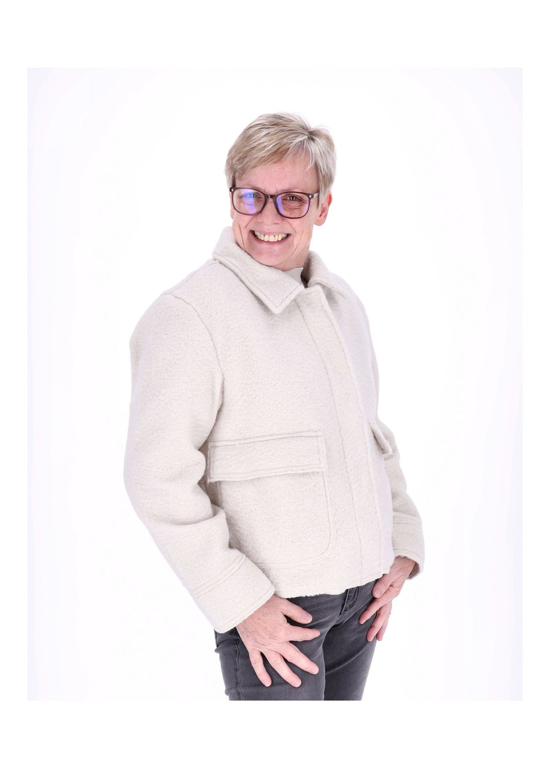 Damen ONLSANNE BOUCLE SHORT JACKET BF OTW