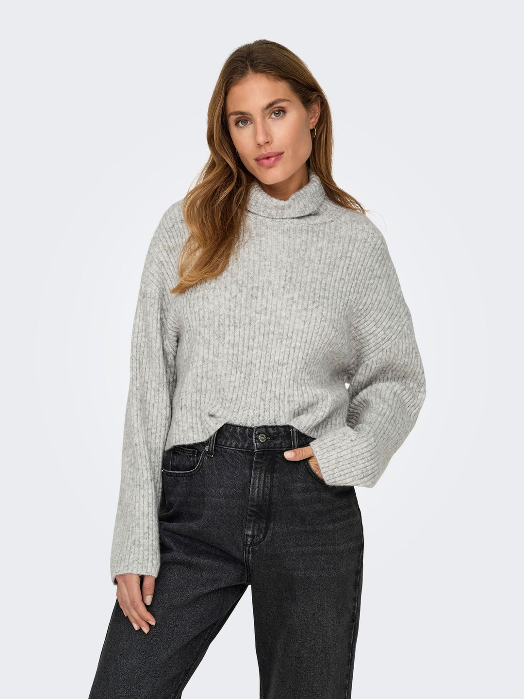 Damen ONLMELANIE L/S ROLLNECK PULLOVER KN