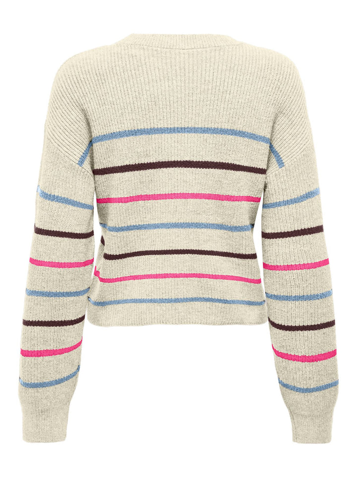 Damen ONLIBI LS STRIPE O-NECK CC KNT