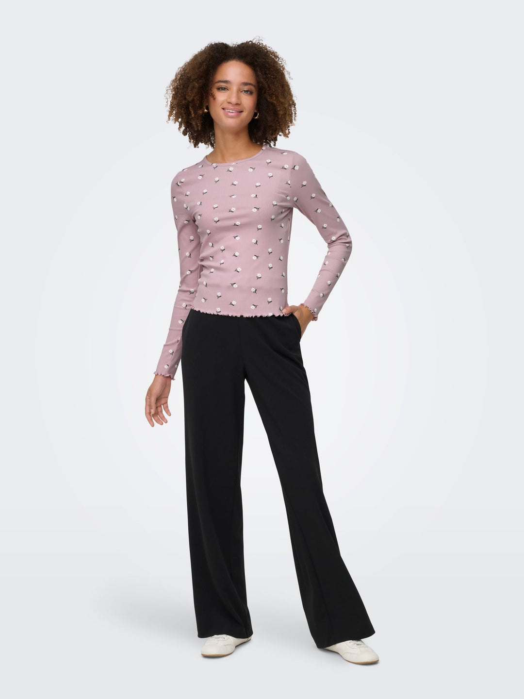 Damen ONLINA L/S O-NECK TOP JRS