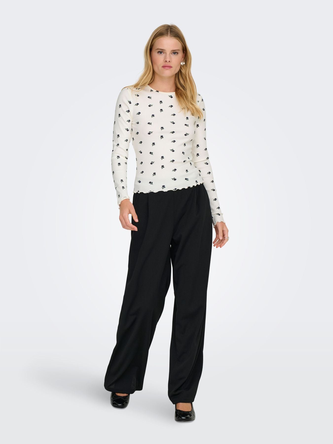 Damen ONLINA L/S O-NECK TOP JRS