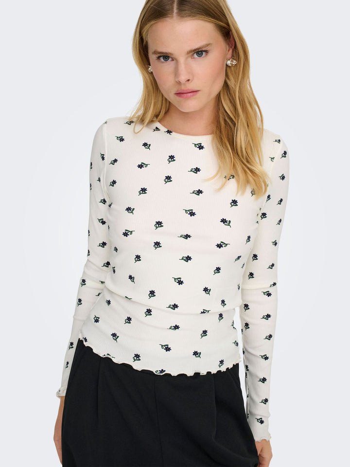 Damen ONLINA L/S O-NECK TOP JRS
