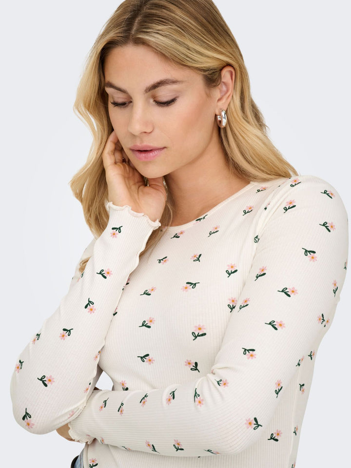 Damen ONLINA L/S O-NECK TOP JRS