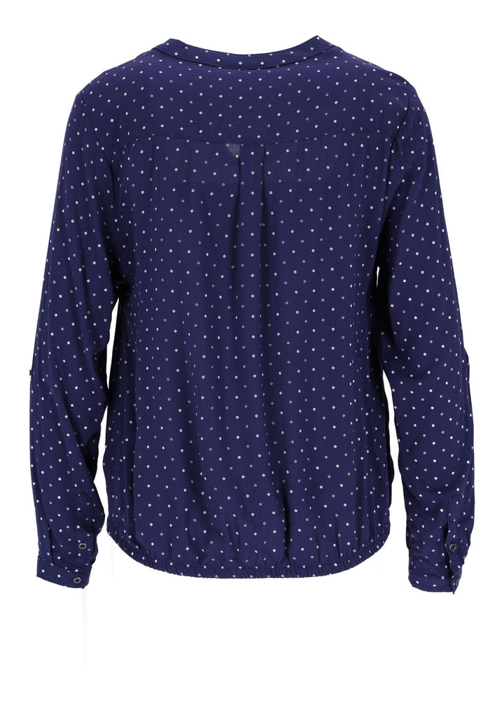 Bluse Viskose - Gummizug mit Karo Print