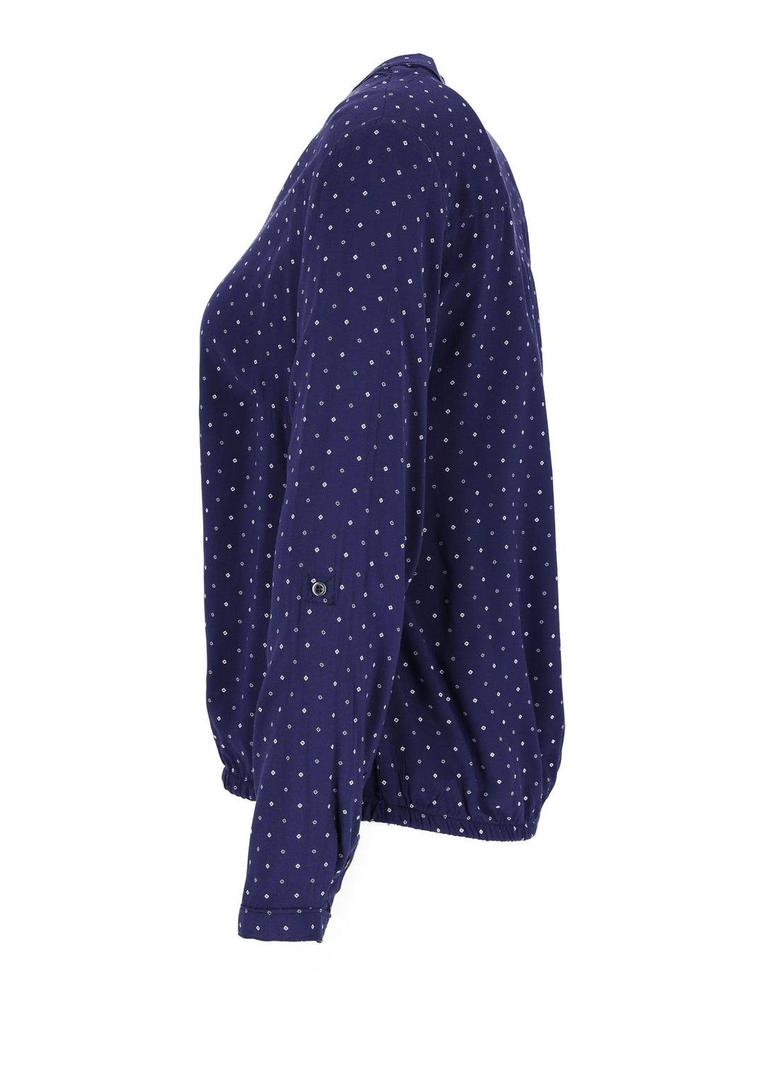 Bluse Viskose - Gummizug mit Karo Print