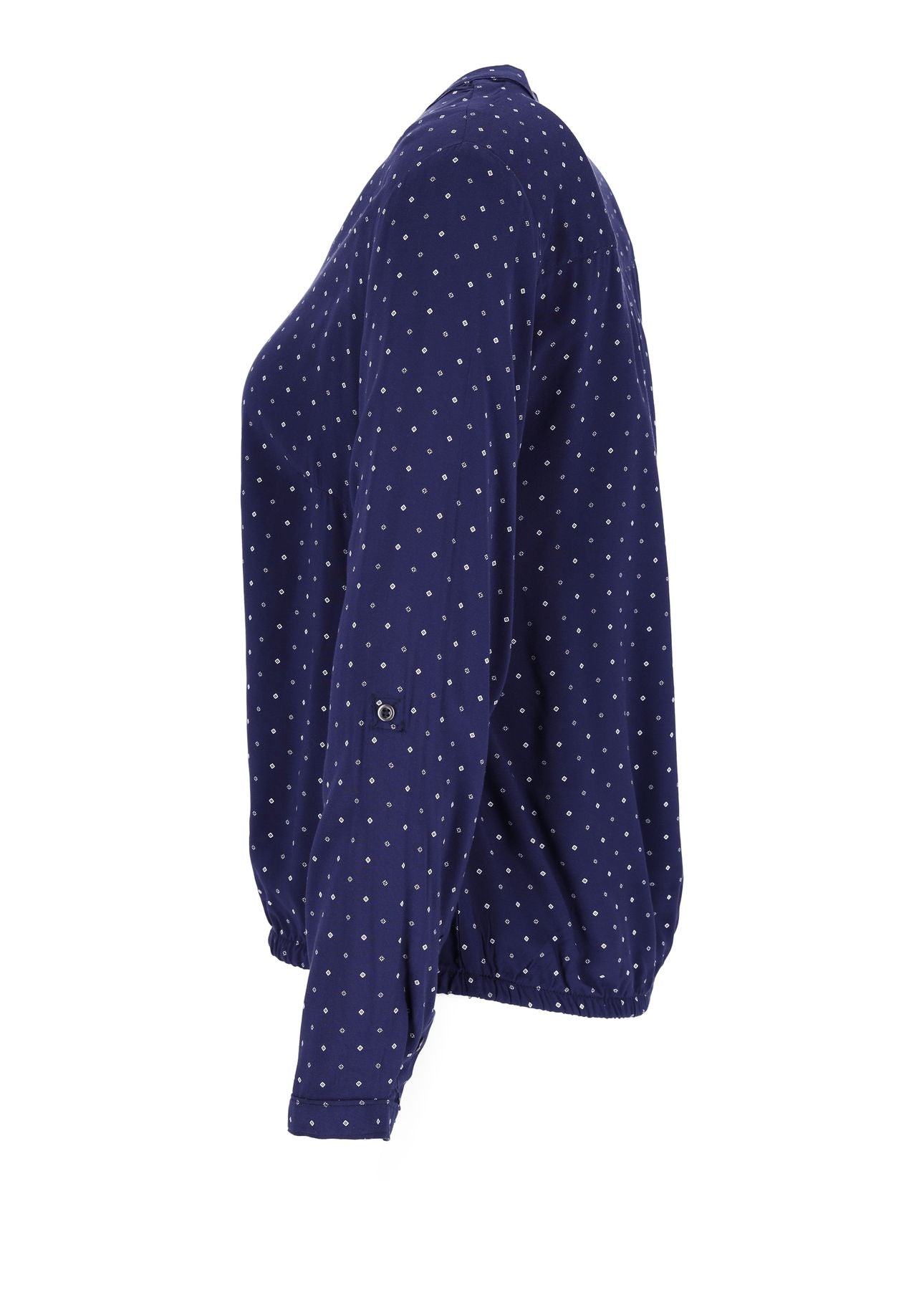 Bluse Viskose - Gummizug mit Karo Print