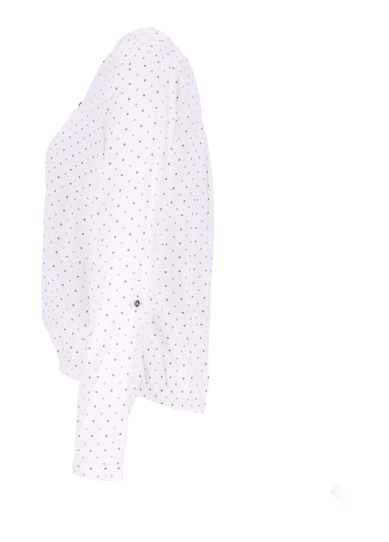 Bluse Viskose - Gummizug mit Karo Print