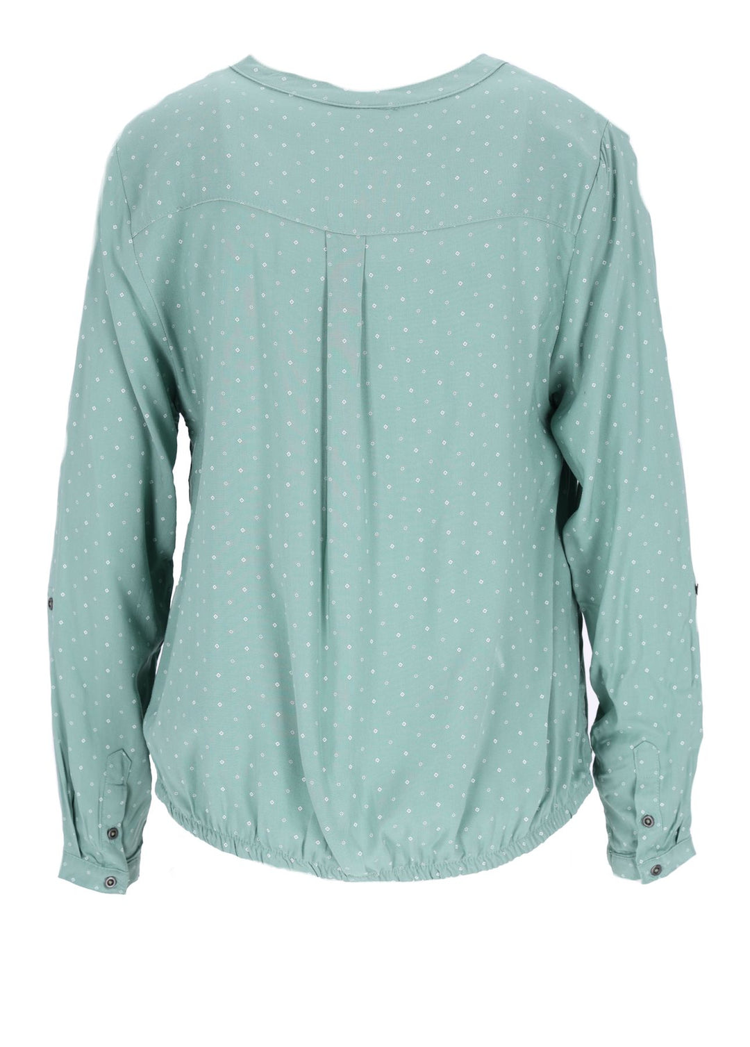 Bluse Viskose - Gummizug mit Karo Print