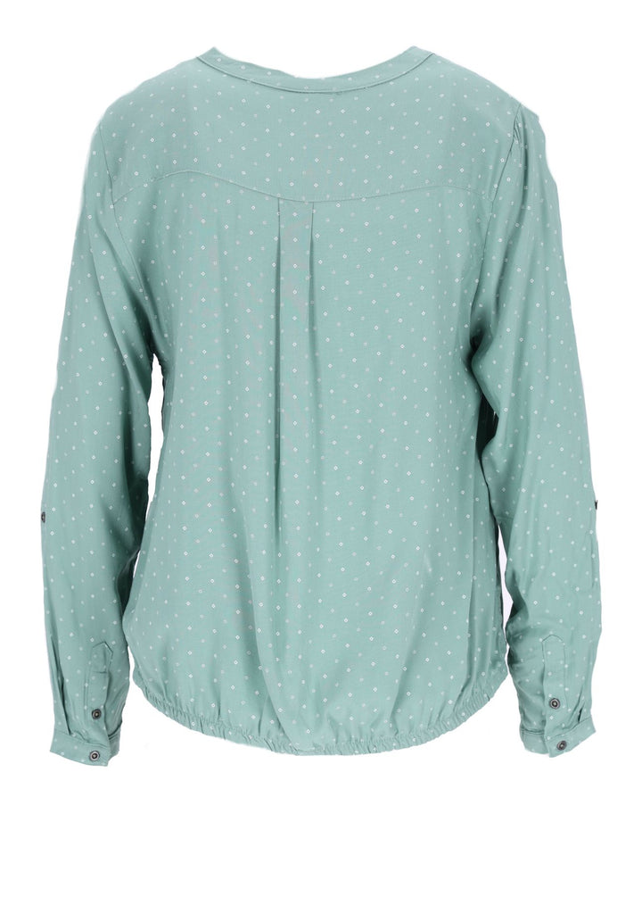 Bluse Viskose - Gummizug mit Karo Print