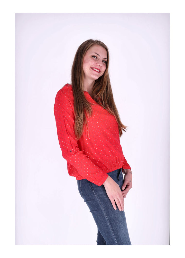 Bluse Viskose - Gummizug mit Karo Print