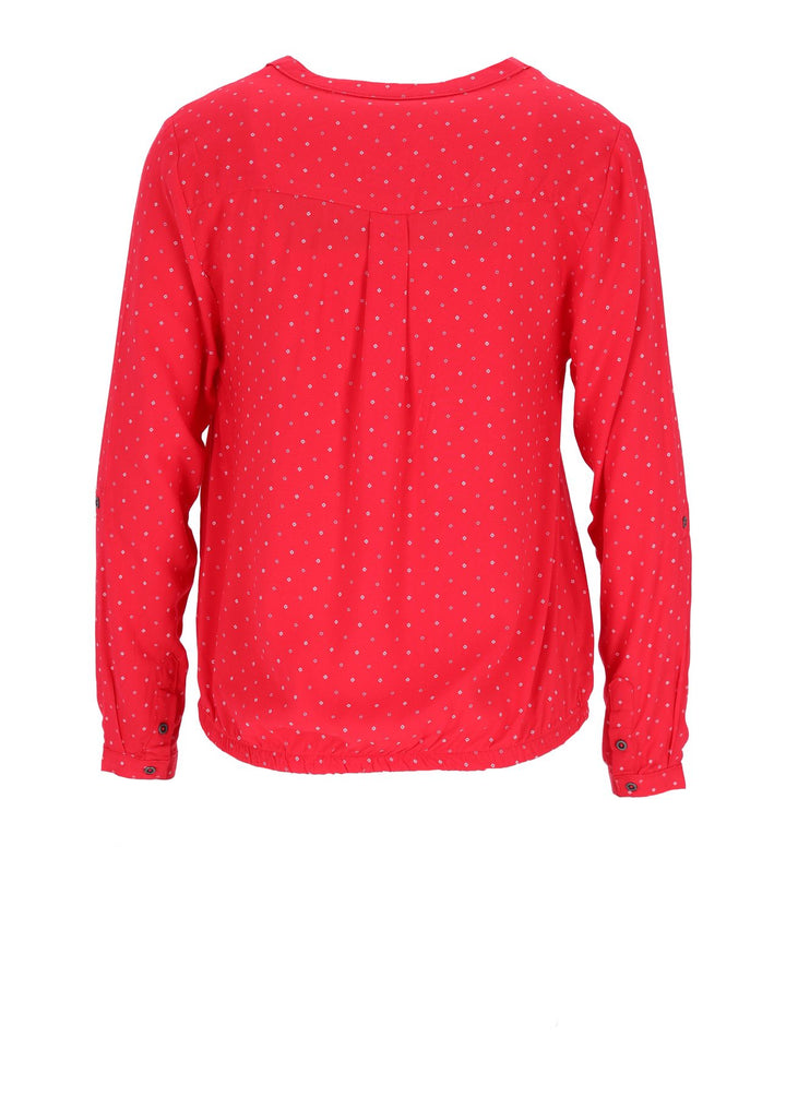 Bluse Viskose - Gummizug mit Karo Print