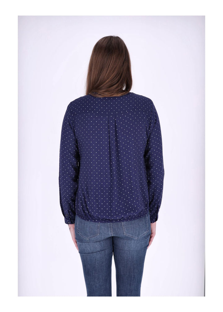 Bluse Viskose - Gummizug mit Karo Print