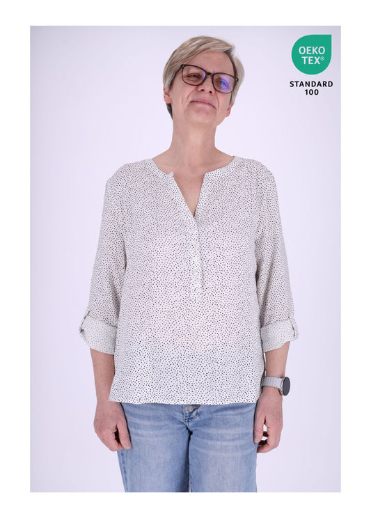 Schlupfbluse Punkte-Print