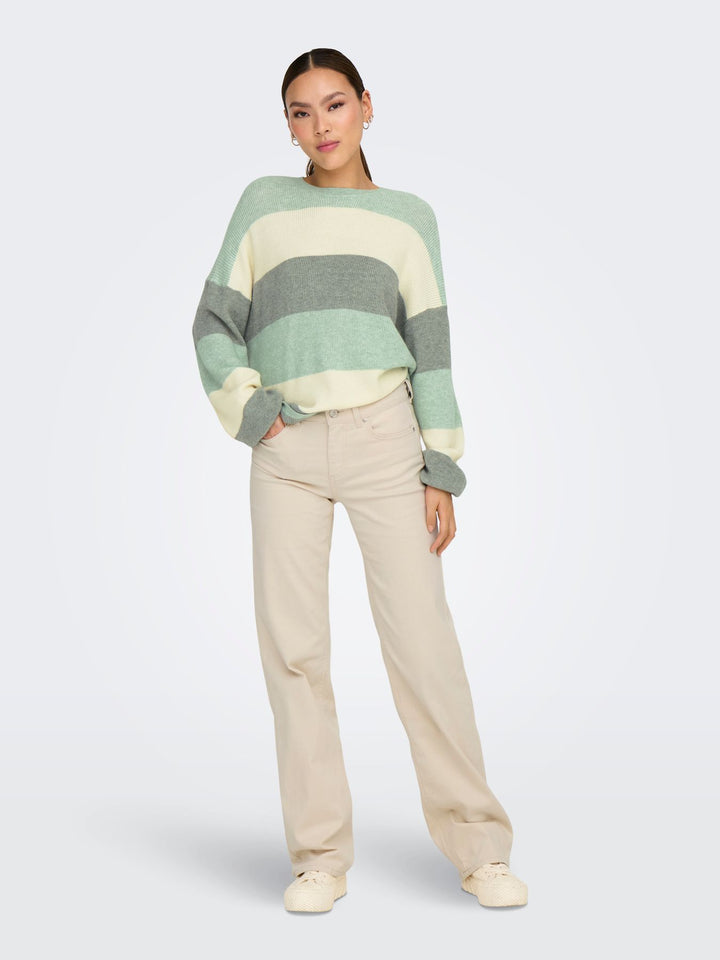Damen ONLATIA L/S STRIPE PULLOV KNT NOOS