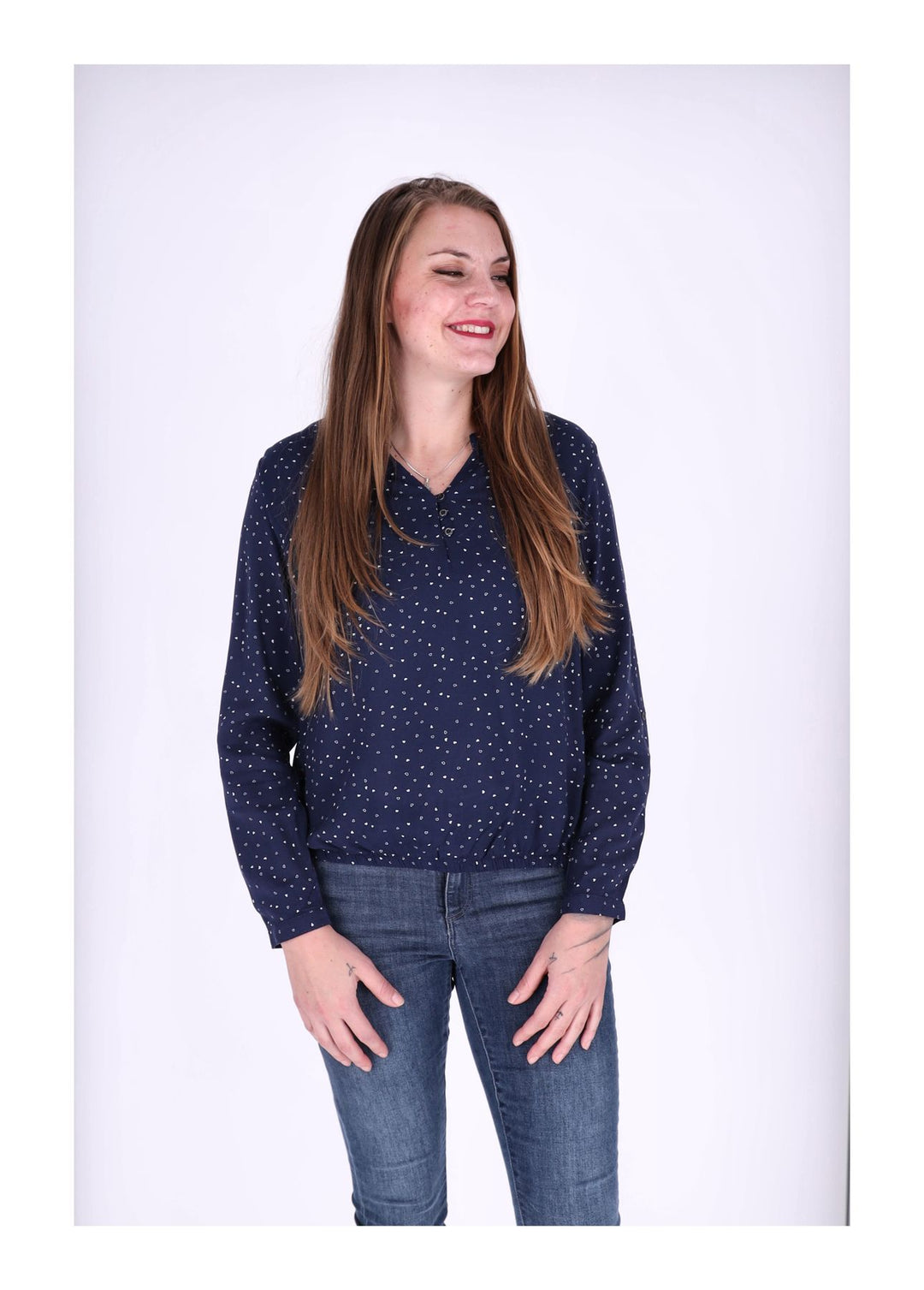 Bluse mit Herzen