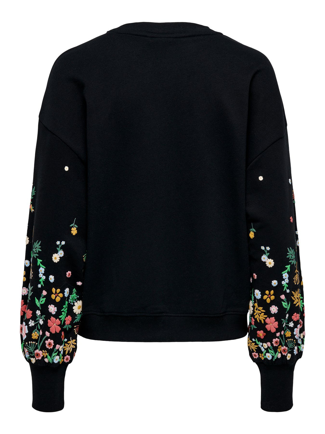 ONLBROOKE L/S O-NECK FLOWER SWT NOO schwarz