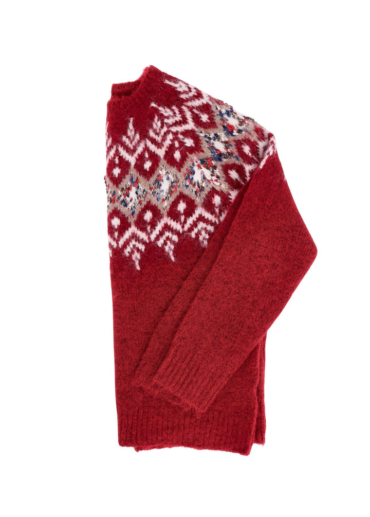 Strickpullover Damen Norwegermuster