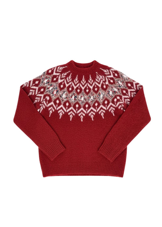Strickpullover Damen Norwegermuster