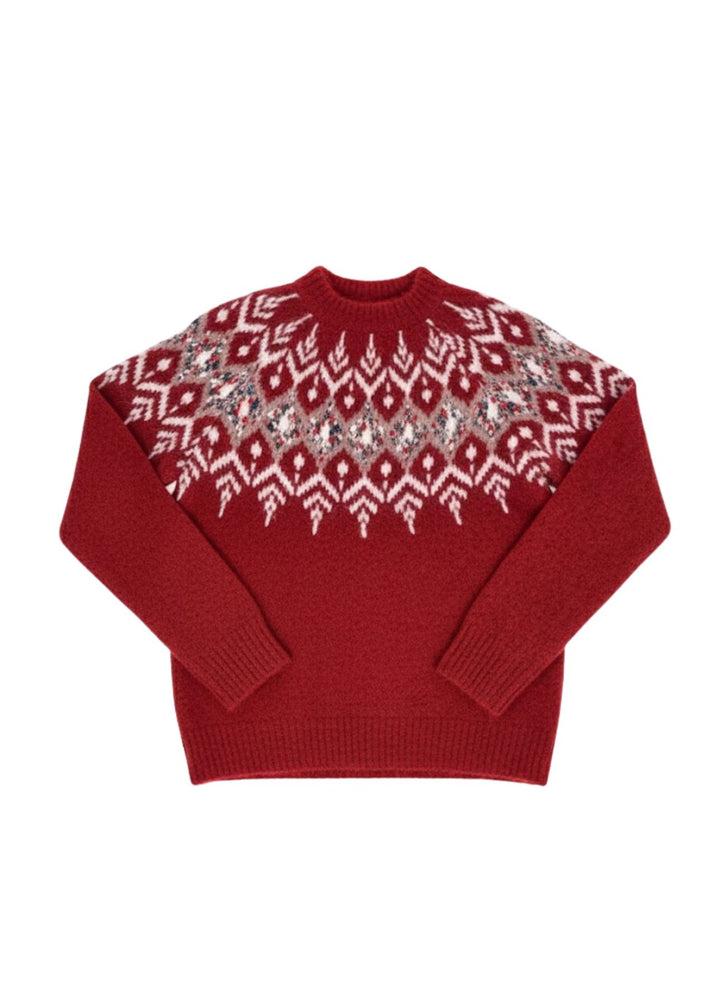 Strickpullover Damen Norwegermuster