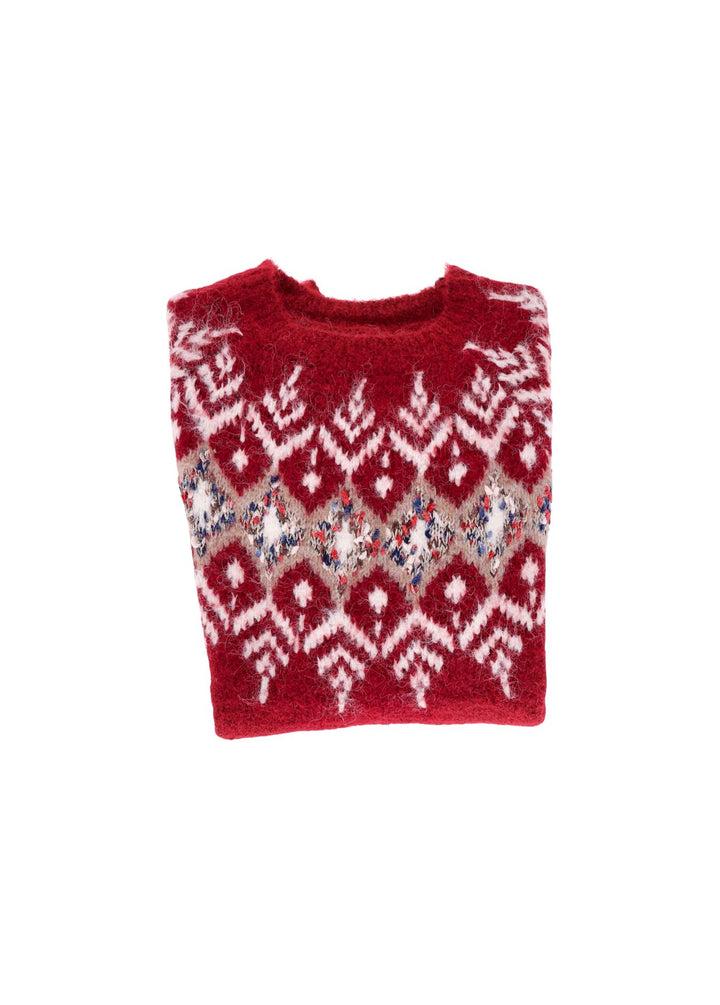 Strickpullover Damen Norwegermuster