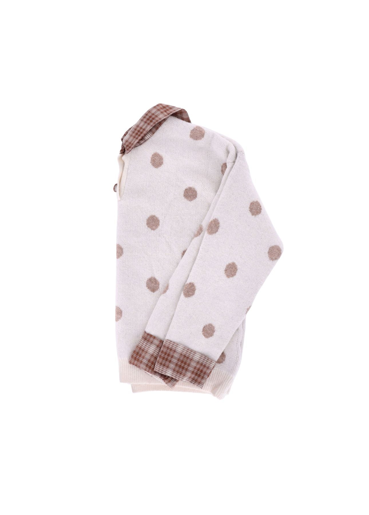 Strickpullover Damen Blusenkragen