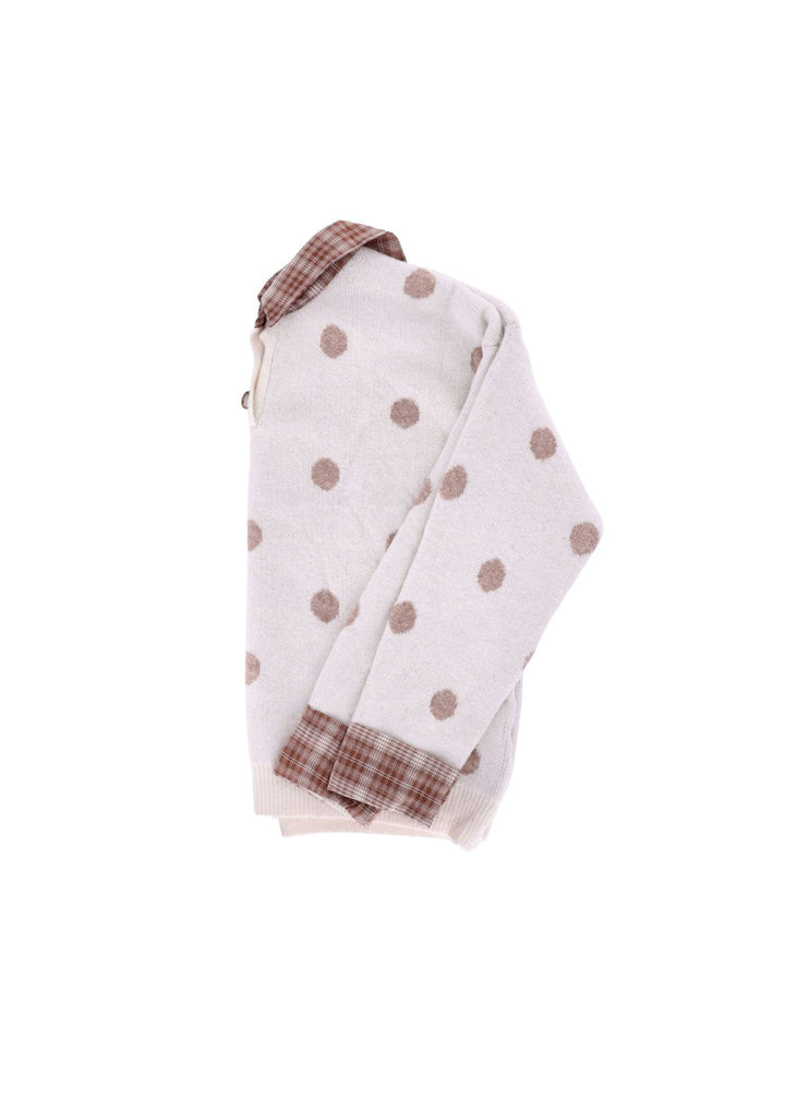 Strickpullover Damen Blusenkragen