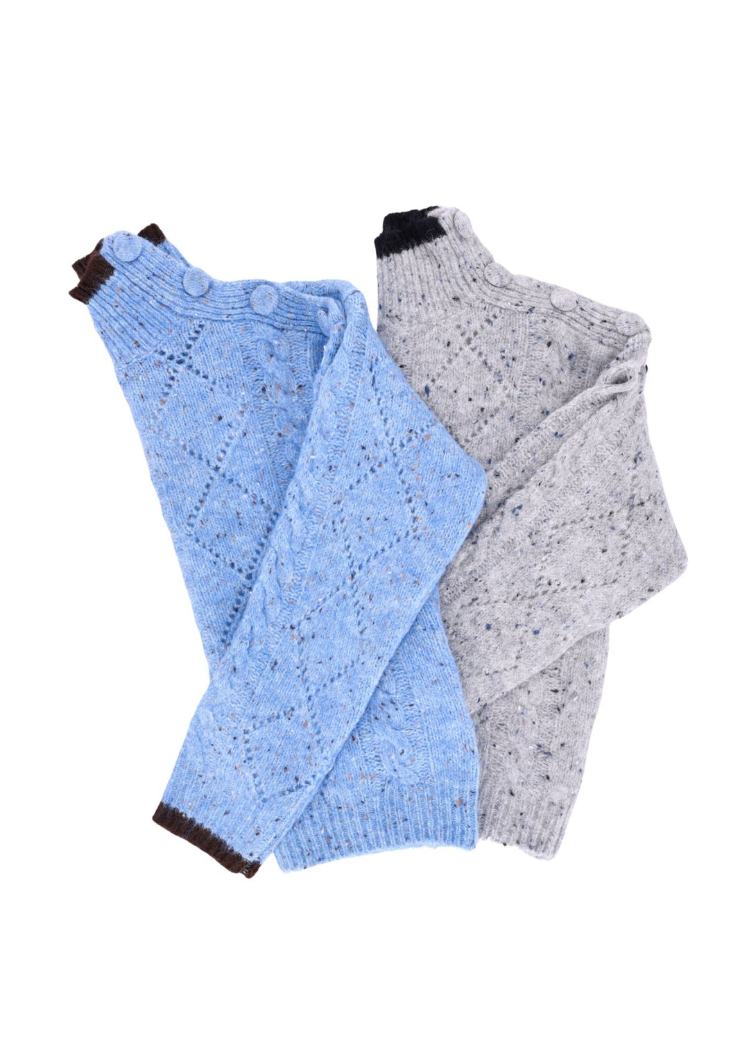 Strickpullover Damen Knöpfe an Schulter