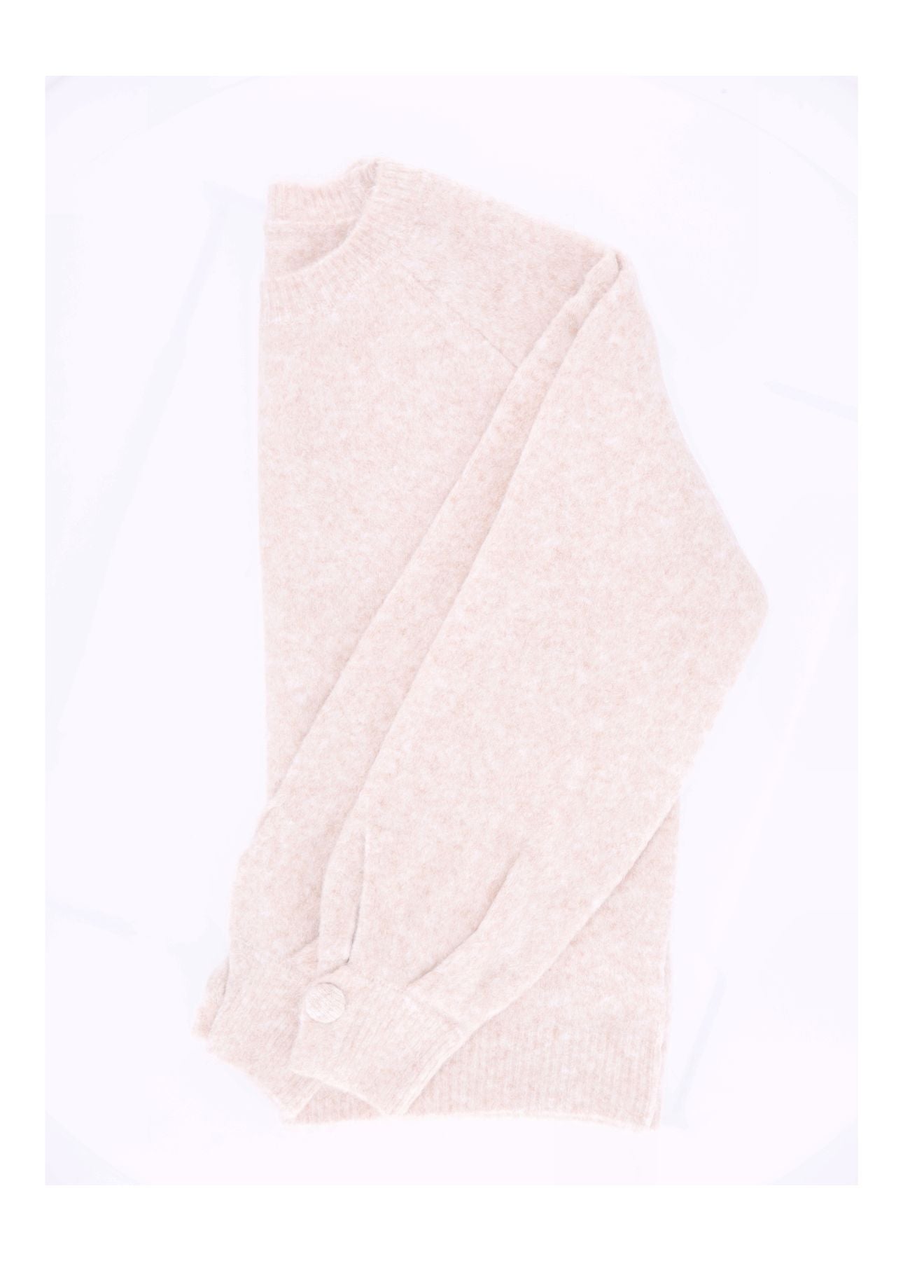 Strickpullover Damen Knopf am Arm