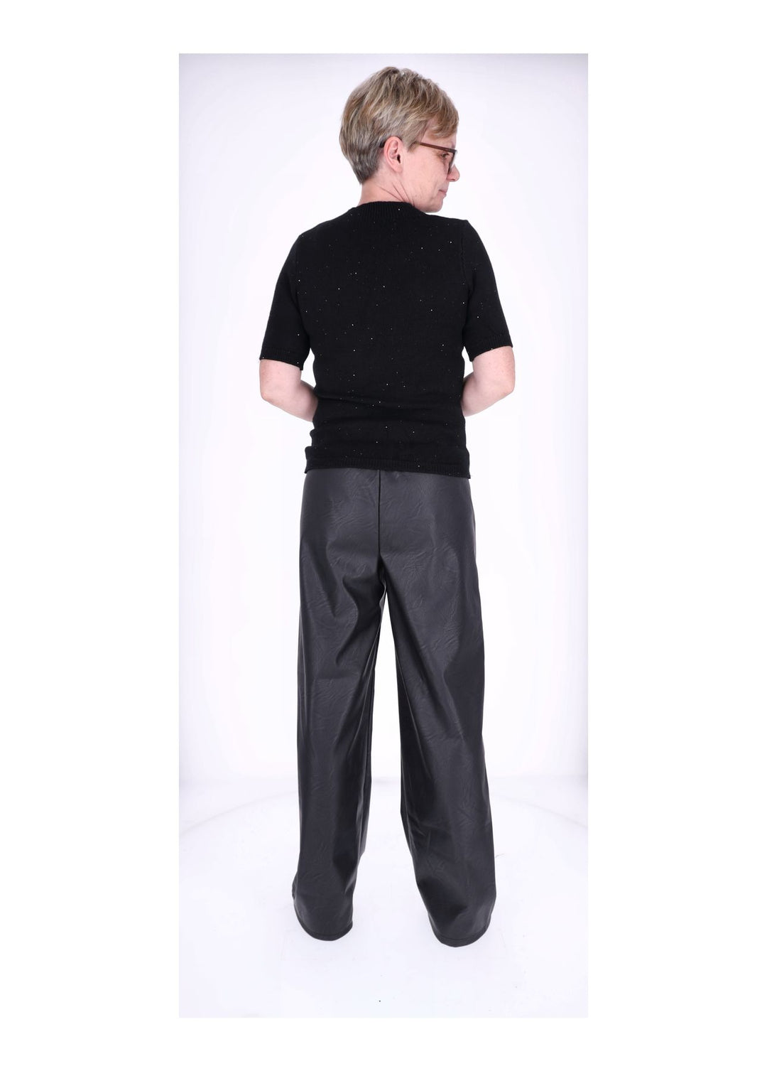 Strickpullover 1/2 Arm Damen Pailletten