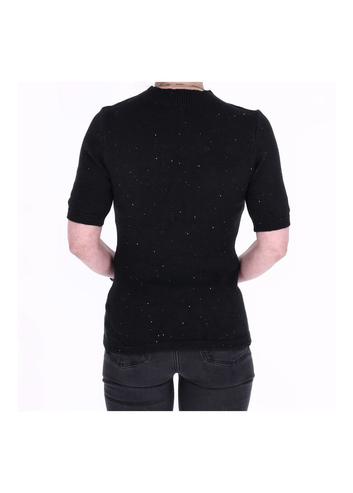 Strickpullover 1/2 Arm Damen Pailletten