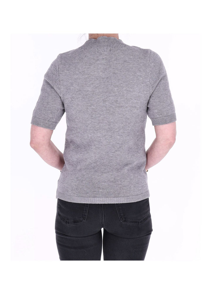 Strickpullover 1/2 Arm Damen Pailletten